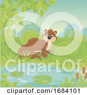 Poster, Art Print Of River Otter