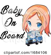 Manga Girl With A Baby On Board