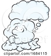 Cartoon Day Dreaming Cloud