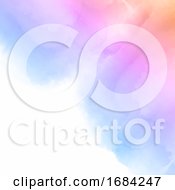 Poster, Art Print Of Pastel Coloured Watercolour Background