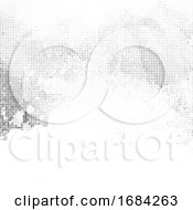 Poster, Art Print Of Halftone Dots Abstract Background