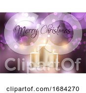 Poster, Art Print Of Christmas Candle Background