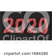 Poster, Art Print Of 2020 Happy New Year Background