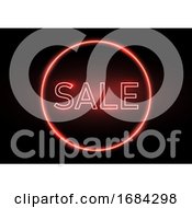 Poster, Art Print Of Neon Sale Sign