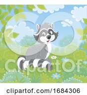 Poster, Art Print Of Cute Raccoon