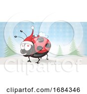 Poster, Art Print Of Christmas Ladybug