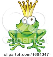 Poster, Art Print Of Smiling Frog Prince
