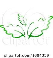 Poster, Art Print Of Green Leaf Logo