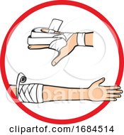 Poster, Art Print Of Medical Bandaging Design