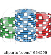 Poster, Art Print Of Poker Chips