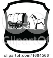 Poster, Art Print Of Black And White Western Design