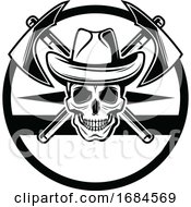 Poster, Art Print Of Black And White Western Design