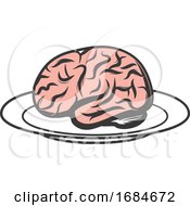 Poster, Art Print Of Brain On A Platter