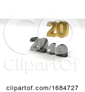 Poster, Art Print Of 2020 Happy New Year Background