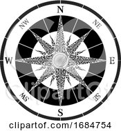 Compass Vintage Design by AtStockIllustration