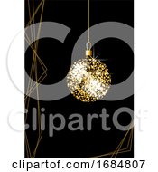 Gold And Black Christmas Background