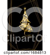 Gold And Black Christmas Background by dero