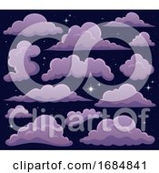 Clouds And A Starry Sky