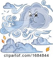 Cloud Blowing A Wind Storm by visekart