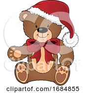 Poster, Art Print Of Christmas Teddy Bear