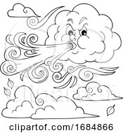 Poster, Art Print Of Cloud Blowing A Wind Storm