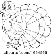 Poster, Art Print Of Happy Turkey Bird