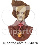 Portrait Of Edgar Allan Poe by Any Vector