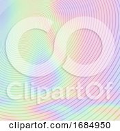 Poster, Art Print Of Circular Design On Holographic Texture