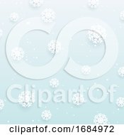 Poster, Art Print Of Christmas Snowflake Background Design
