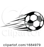 Poster, Art Print Of Flying Soccer Ball