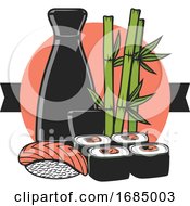Poster, Art Print Of Japanese Sushi Design