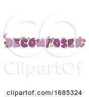 Poster, Art Print Of Decomposer Lettering Illustration
