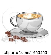 Poster, Art Print Of Coffee Latte Hot Illustration