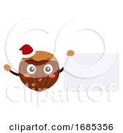 Mascot Chestnut Board Illustration
