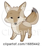 Poster, Art Print Of Animal Desert Coyote Illustration