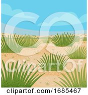 Poster, Art Print Of Desert Grasses Illustration
