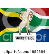 Poster, Art Print Of South African Flag