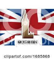 Poster, Art Print Of Great Britain Flag