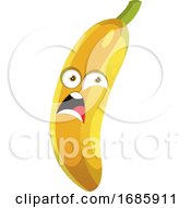 Poster, Art Print Of Scared Banana Illustration