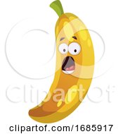Poster, Art Print Of Surprised Banana Illustration