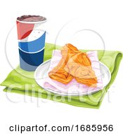 Poster, Art Print Of Fresh Pastries With Pepsi