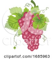 Poster, Art Print Of Red Grapes