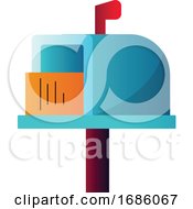 Colorful Letterbox With Letter Inside Simple Vector Illustration On A White Background
