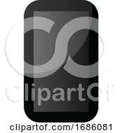 Simple Vector Icon Of A Mobile Phone On White Background
