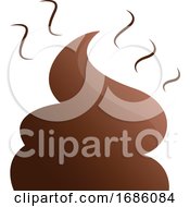 Vector Illustration Of A Poop On White Background