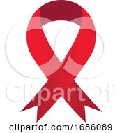 Poster, Art Print Of Red Ribbon Vector Illustration On A White Background