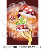 Poster, Art Print Of Mushrooms Illustration