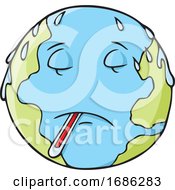 Poster, Art Print Of Planet Earth Overheating