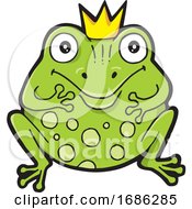 Poster, Art Print Of Frog Prince Cartoon