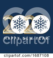 Poster, Art Print Of Happy New Year Background With Decorative Numbers